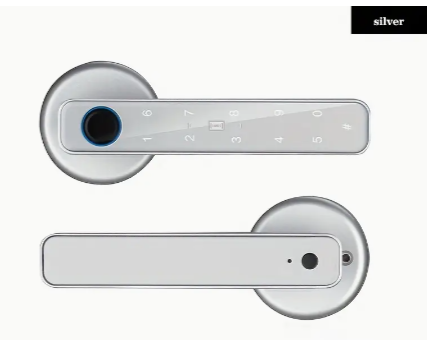 Safe Living Smart Door Lock - Silver, Round