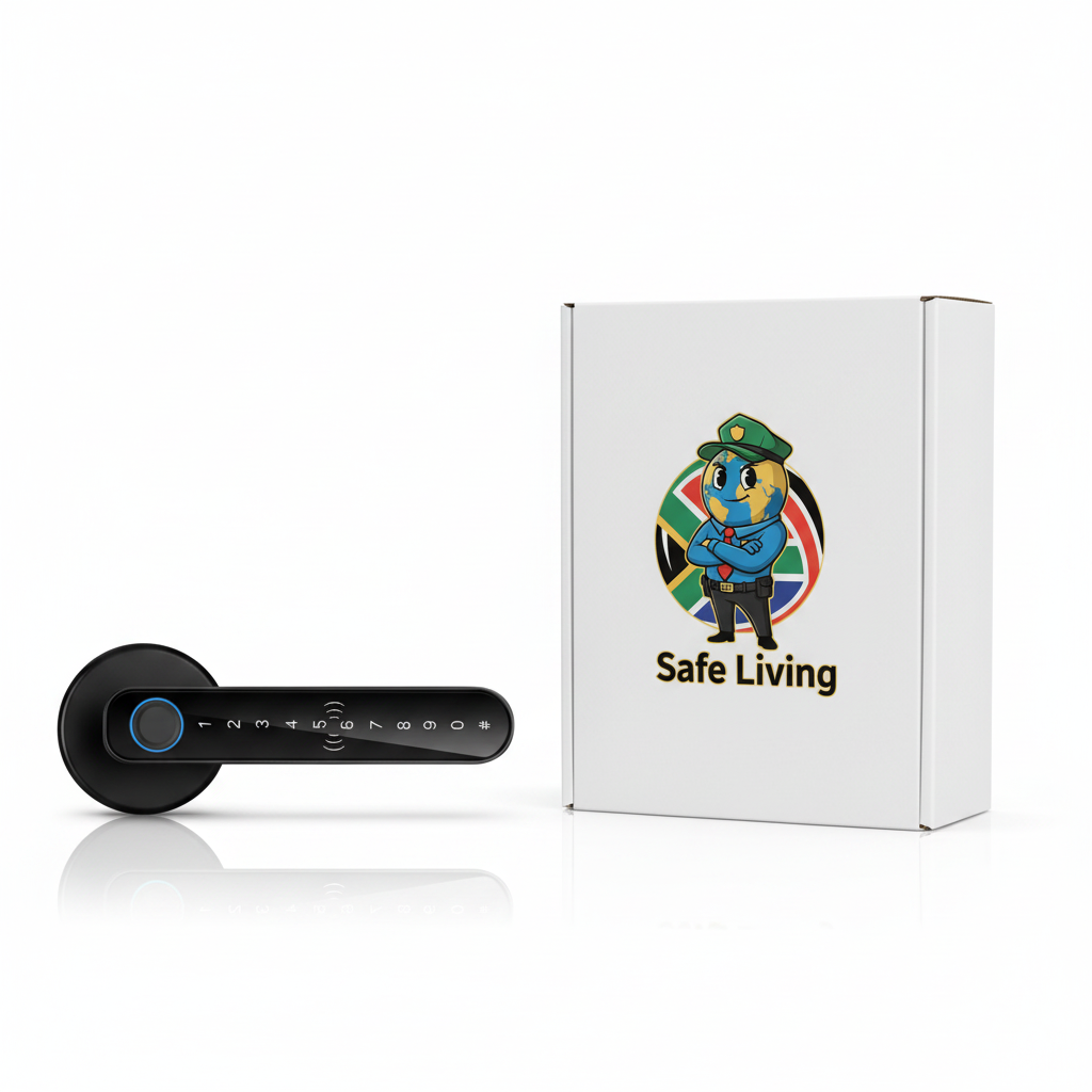 Black Door Lock with Safe Living Box