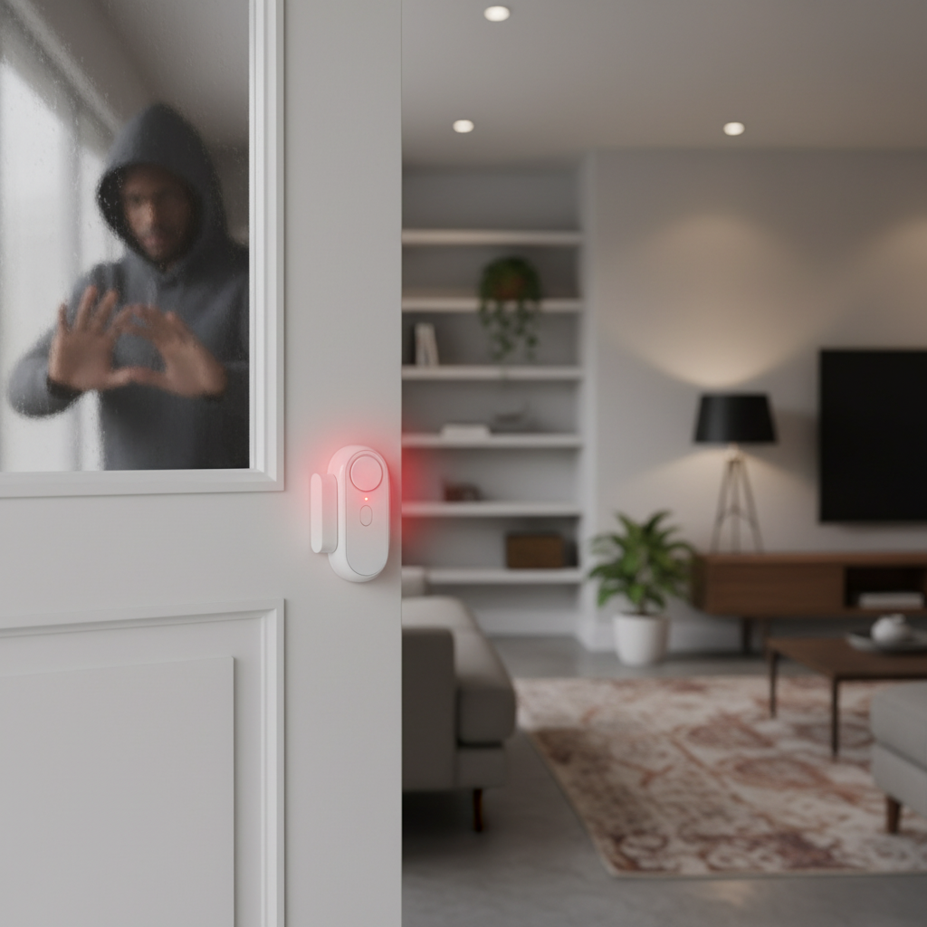 Door Alarm Burglar Detection Lifestyle Shot